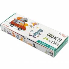 Набор гуашевых красок  Rosa Kids Cats 24цв 10мл 301104