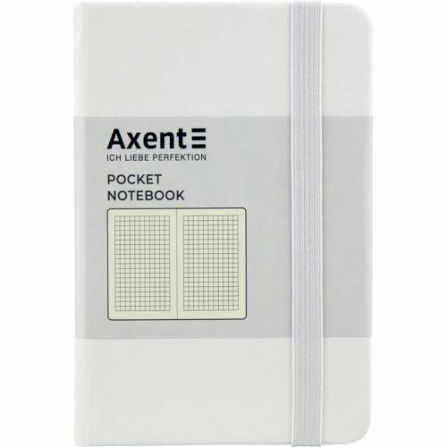 Блокнот Axent 8301-21 формат А6 95*140 клітинка 96арк. Partner Partner біла