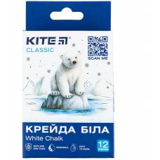 Мел белый Kite 12шт K-079-12 Classic круглая