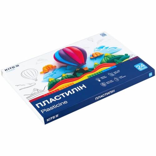 Пластилин Kite Classic 24цв 480гр K-089 Пластилин Kite Classic 24цв 480гр K-089