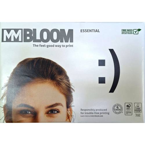 Бумага ксероксная белая A4 80г/м2 BLOOM (Польща) ESSENTIAL 500арк