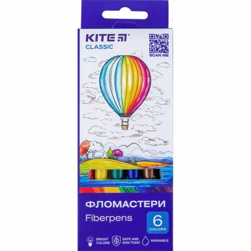 Фломастеры Kite  6цв K-446 Classic