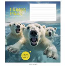 Тетрадь 12л. клетка Школярик 3352K Wild selfie