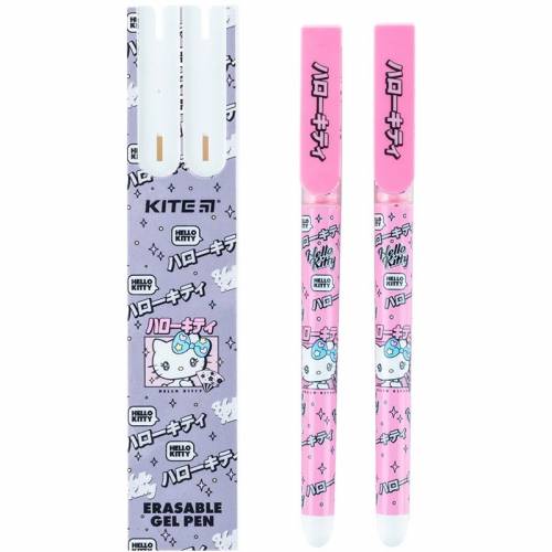 Ручка детская гелеевая пиши-стирай Kite набор 2шт HK24-069-2 синие Hello Kitty 
