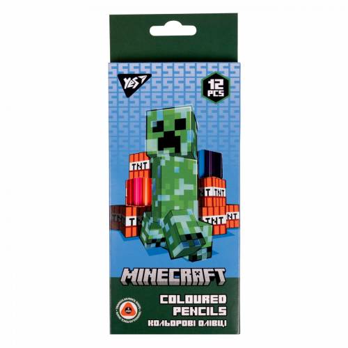 Цветные карандаши Yes 12цв 290701 Minecraft Цветные карандаши Yes 12цв 290701 Minecraft