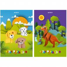 Цветная бумага Kite А4 18арк.  9кол. односторонній K23-1250