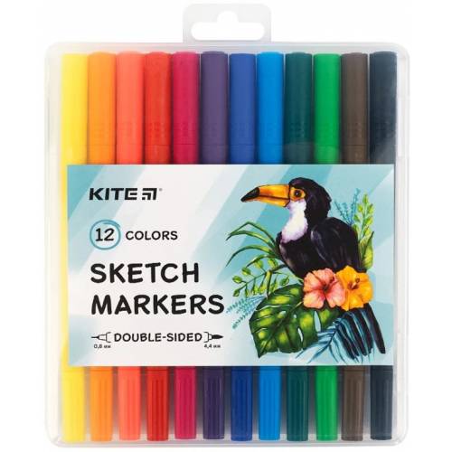 Скетч маркеры K22-044 набiр 12 шт.