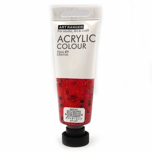 Краска акриловая Josef Otten Art ranger 75мл GFP121 Glitter Red пласт. туба 294555 Краска акриловая Josef Otten Art ranger 75мл GFP121 Glitter Red пласт. туба 294555
