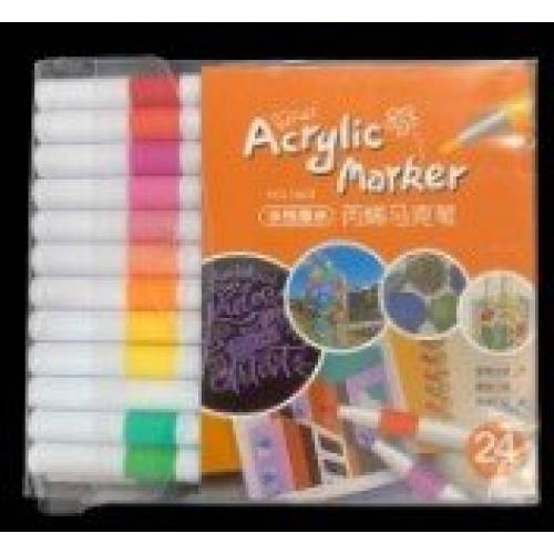 Маркери WK акриловые 24 цвета