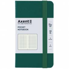 Блокнот Axent 8301-61 формат А6 95*140 клітинка 96арк. Partner Partner зелений ліс