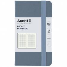 Блокнот Axent 8301-62 формат А6 95*140 клітинка 96арк. Partner Partner сірий