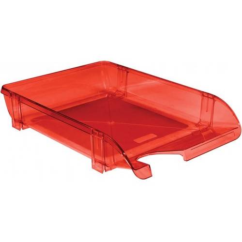 Лоток для паперу пластиковий горизонтальний Economix E31801-03 червоний RED