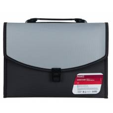 Портфель пластик Axent 1606-01-A А4 3 отделения черно-серый