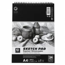 Альбом для эскизов Art Nation Sketch Pad 160г/м2 A4 24л спираль 6001-S
