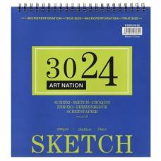 Альбом для эскизов Art Nation Sketch 200г/м2 30х30см 24л спираль XQSU3030