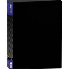 Папка Economix 4 кільця A4 E30702-01 пластік 36мм чорна BLACK