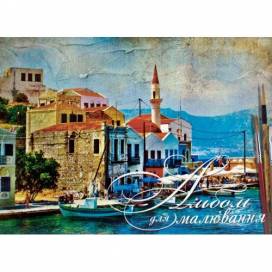 Альбом для малювання Рюкзачок 40арк 160г/м2 формат А4 склейка планшет дизайн в асортименті