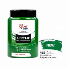 Краска акриловая Rosa Studio 400мл 463 Ярко-зеленая