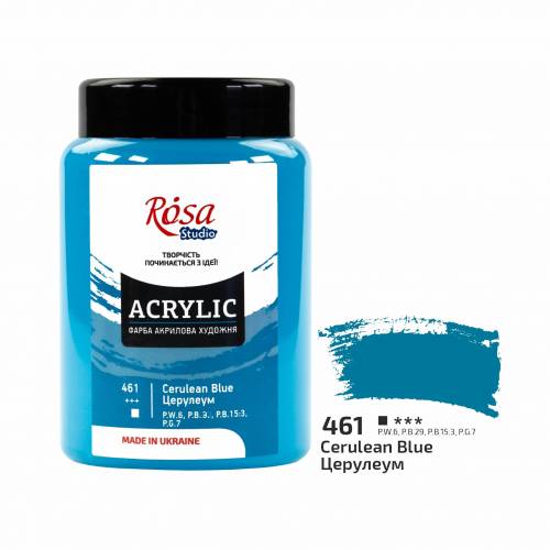 Краска акриловая Rosa Studio 400мл 461 Церулеум