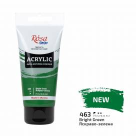 Краска акриловая Rosa Studio 75мл 463 Ярко-зеленая