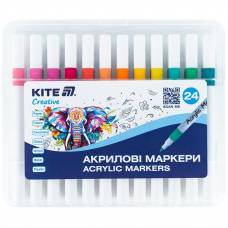 Маркери Kite Creative акриловые K-1157 24 цветов Маркери Kite Creative акриловые K-1157 24 цветов