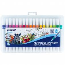 Маркери Kite Creative акриловые K-1158 36 цветов Маркери Kite Creative акриловые K-1158 36 цветов