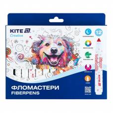 Фломастеры Kite 12цв K-1155 Creative Superwashable Jumbo