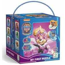 Пазли DoDo  6в1 4,6,8 елемента 200536 "Paw Patrol. Герої Бухти пригод"  в цупкій коробці з ручкою