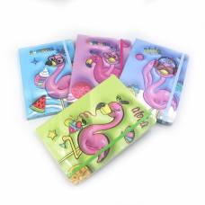 Блокнот JosefOtten А5 объёмный JZ85004 линия, дизайн 3D, на резинке Flamingo 