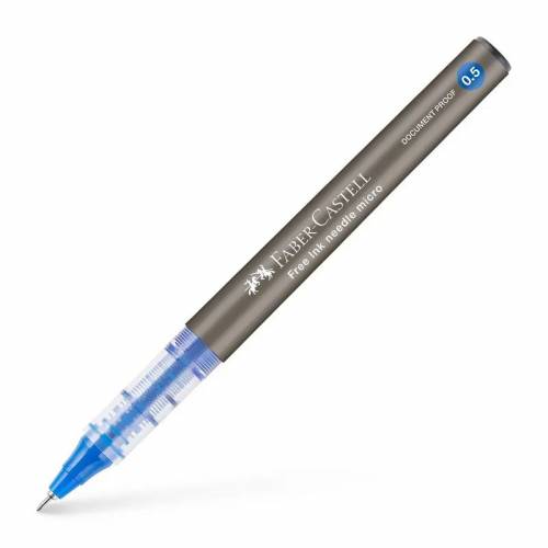 Ручка Faber 348601 роллер 0,5 синій FREE INK голчастий накінечник