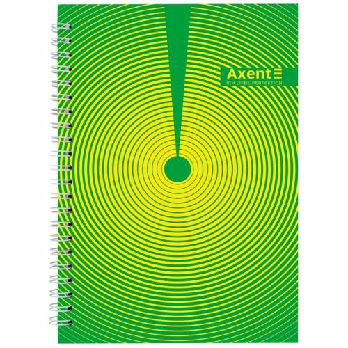 Блокнот Axent 8032-29 формат А5 клетка 96листов боковая спираль твёрдый переплёт переплёт