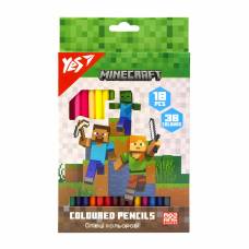 Цветные карандаши Yes двухстор. 18/36цв. 290768 Minecraft Цветные карандаши Yes двухстор. 18/36цв. 290768 Minecraft
