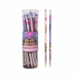 Простой карандаш YES с ластиком 280685 "Pusheen" 2 диз. микс