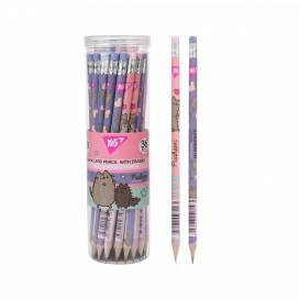Простой карандаш YES с ластиком 280687 "Pusheen" 2 диз. микс