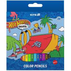 Кольорові олівці Kite 24кол HW25-055-2 Hot Wheels Кольорові олівці Kite 24кол HW25-055-2 Hot Wheels