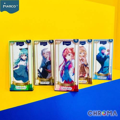 Цветные карандаши  Marco 50цв. 2552-50CB Chroma MANGA SET
