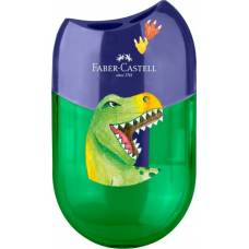 Точилка Faber-Castel 183552 Dinosaur двойная с контейнером