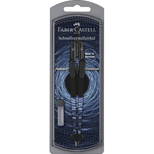 Готовальня Faber 574454 390мм Quick-Set CompassShiny Twist