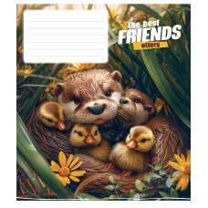 Тетрадь 12л. коса Школярик 3434C The best friends Тетрадь 12л. коса Школярик 3434C The best friends