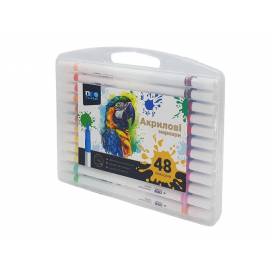 Маркери Neo Line 4061-48SH акриловые 48цветов в пластиковом пенале