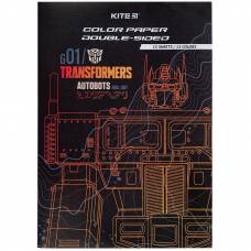 Цветная бумага Kite А4 15арк. 15кол. двосторонній TF24-250 Transformers