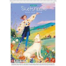 Альбом для рис-я Школярик 30л спираль PB-SC-030-8041soft touch