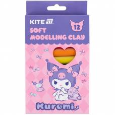 Пластилин Kite 12цв 200гр восковой HK24-086 Kuromi
