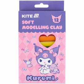 Пластилин Kite 12цв 200гр восковой HK24-086 Kuromi