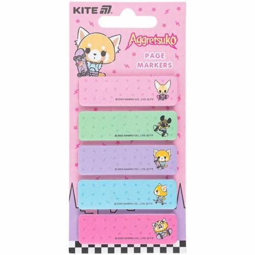 Папір для нотаток з клейким шаром Kite 100арк. AR25-480 15*50 Aggretsuko закладки паперові