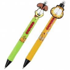 Ручка Kite детская шариковая GF25-393 автоматическая Garfield с фигуркой, синяя