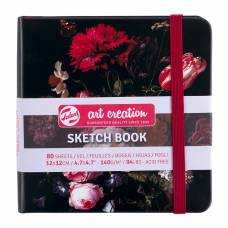 Блокнот Royal Talens Art Creation 12*12см 80арк. 140г/м для графіки Натюрморт з квітами