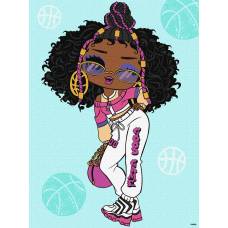 Картина по номерам Ідейка 30*40см КНО6285 для дітей "L.O.L. Surprise! Tweens Hoops Cutie" фарби та пензлі в комплекті