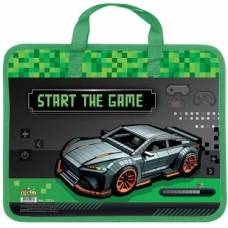 Портфель KIDS с ручками ткань 13214 Supercar формат А4