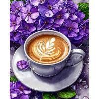 Алмазная живопись Гулівер на подрамнике 40*50см 177432 Кава з гортензіями